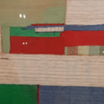 Kunstwerk, zijde collage, Maya Wildevuur